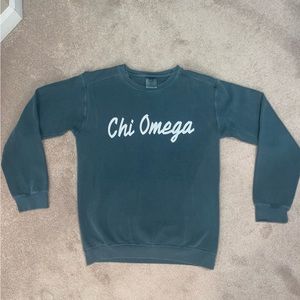Chi Omega Comfort Colors Sweatshirt Crewneck